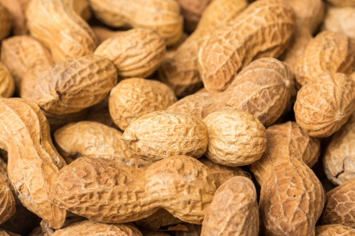 Pile Of Peanuts In Shell Close Up