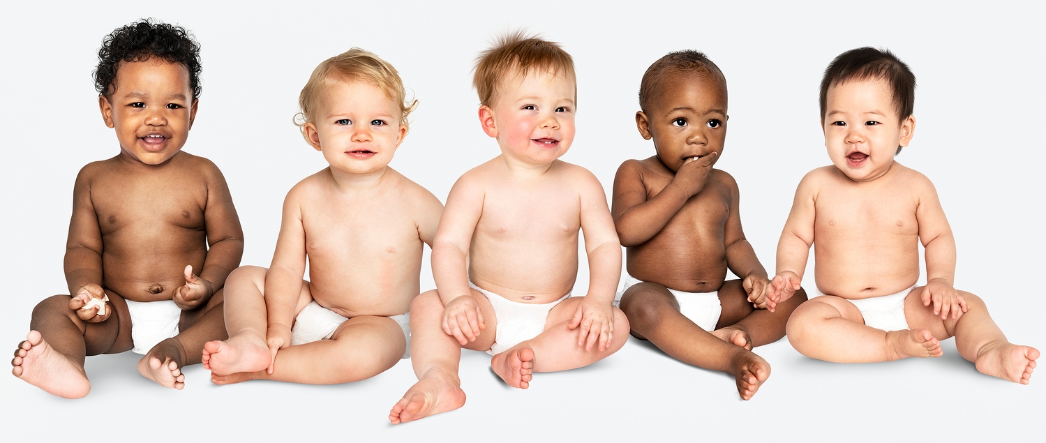 bigstock-Diverse-babies-sitting-on-the-272538457