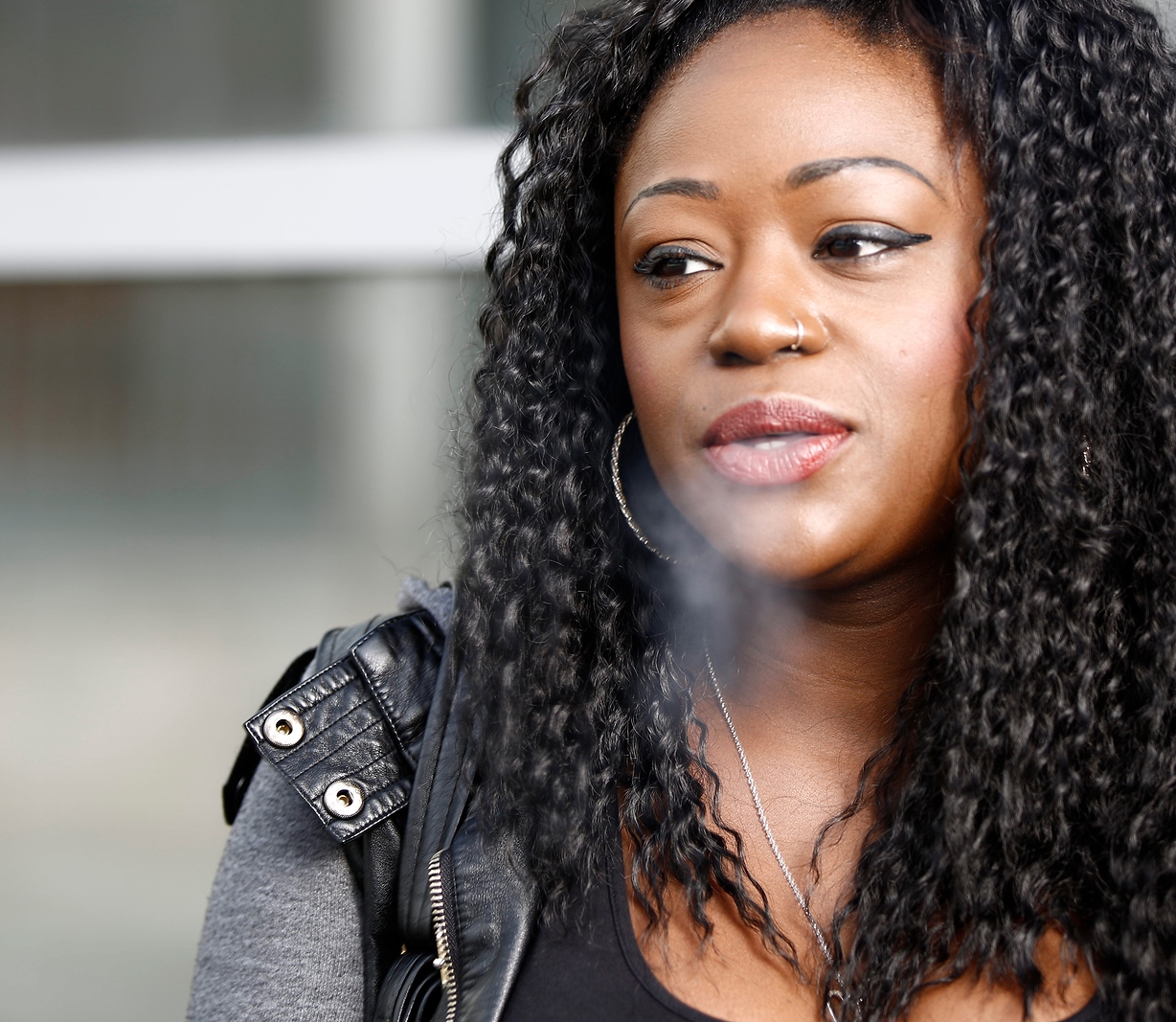 Young-African-Woman-Smoking