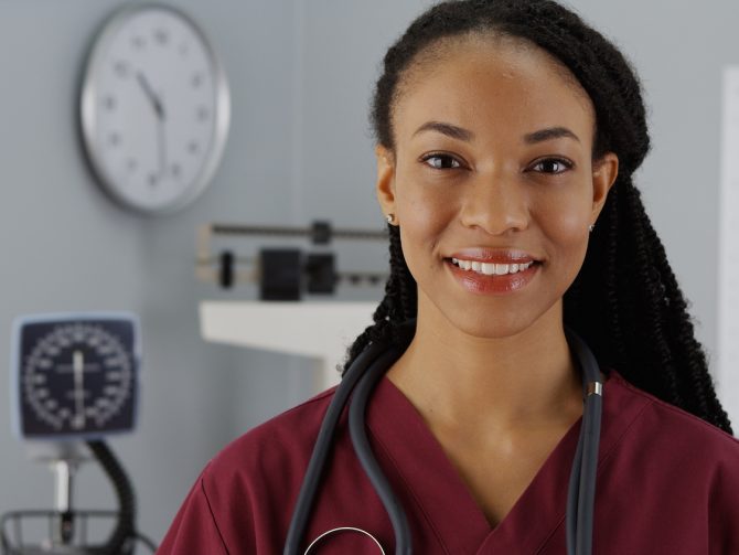 bigstock-Black-Woman-Doctor-Smiling-At